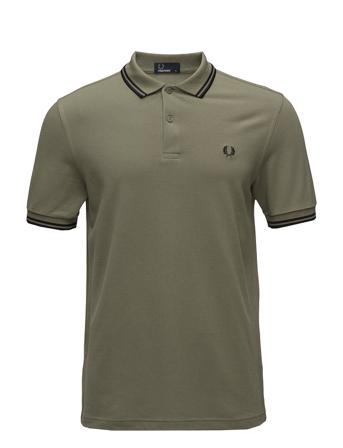 Twin Tipped Fp Shirt Polos Short-sleeved Grøn Fred Perry