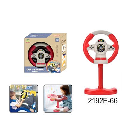 Sähköinen simulointi ohjauspyörä lelu valo ja ääni opetus lasten apukuljettaja lasten auto lelu