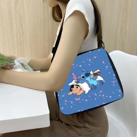 Disney Lilo & Stitch Kvinnor Anime Characters Casual axelväska