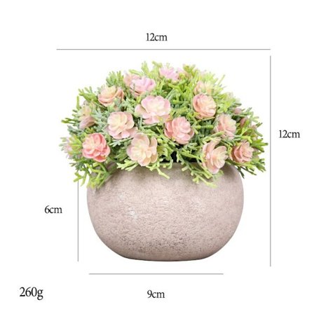 Simuloitu ruukkukasvi Moderni Koti Sisustus Massa Ruukut Teko Kukkaruukut (Vaaleanpunainen Kamelia)