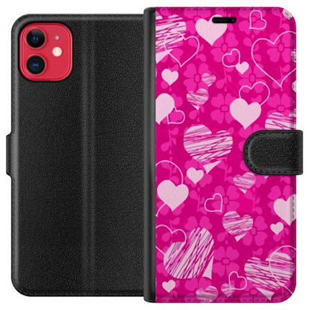 Yhteensopiva Lompakkokotelo Apple Apple iPhone 11 PopSydänKuviointi