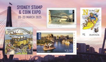 Australien - Sydney Stamp show - Postfrisk miniark