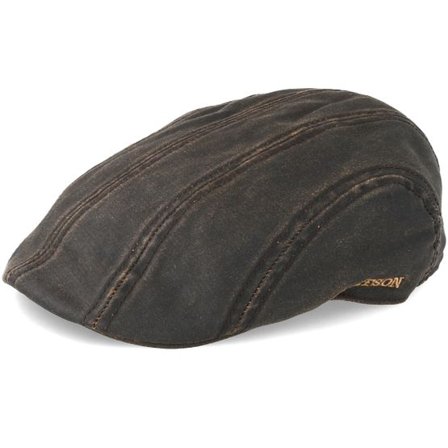 Stetson - Brun flatcap Keps - Ivy Cap Co/Pe Dark Brown Flat Cap @ Hatstore