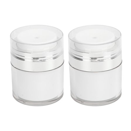 2 stk. 30ml klare pumpebeholdere genopfyldningsbare akryl runde tomme kosmetiske cremebeholdere til hudpleje ansigtsfugtighedscreme