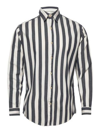 Slhregpecko Shirt Ls Stripes W Skjorta Casual Multi/mönstrad Selected Homme