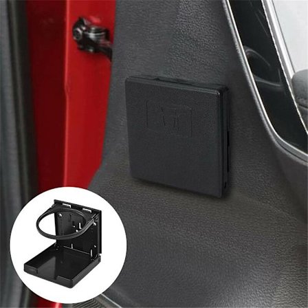 Koppholder Drikkeholdere 4 X Rustfri Stål Skruer Svart Bil Bil Sammenleggbar Koppholder Sammenleggbar Modifisert Plast| |