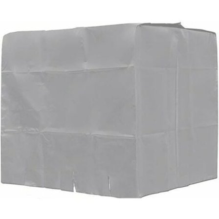 Vandtankdæksel, SL.GT IBC Tankdæksel til 1000L Tank, Vandtankbeholder Beskyttelsesdæksel, Støvsikkert Anti-UV Regntæt, 120x100x116cm (Grå)