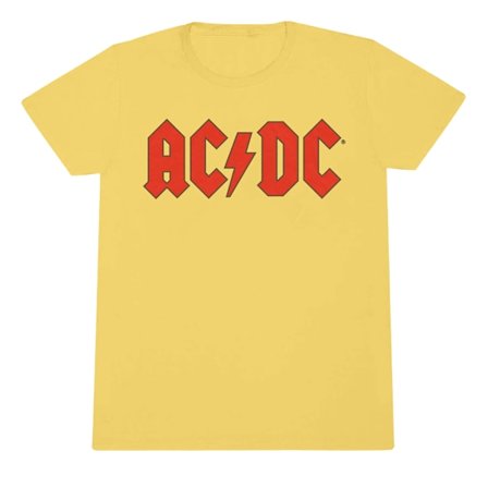 AC/DC Barn/Barn Logo T-shirt 9-10 år Gul