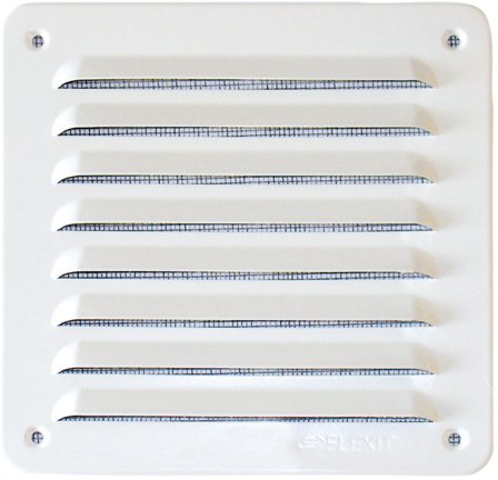 Flexit 101297 Ventilrist 155 x 155 mm Hvit, Ventilasjon