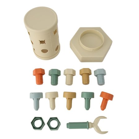 Doug Magnetisk Formsorteringsleke Finmotorikk Trening Fantasistimulering DIY Formtilpasser Hvit