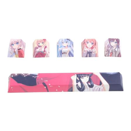 Gaming Keycaps Holdbar PBT 6.25U Space R4 Keycap Japansk Anime Cherry Profile Dye Subbed Keycap til mekanisk tastatur