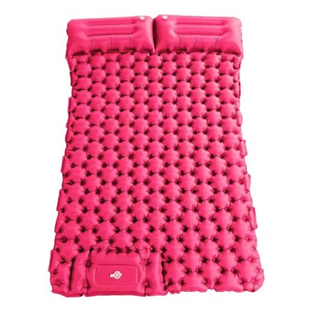 Selvoppblåsende campingmadrass: tykk og lett dobbel campingmadrass som kan festes som campingmatte og kompakt campingmatte Glitter