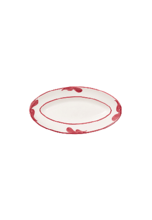 Pick A Poppy New Classic Litet Serveringsfat - 26 Cm Glas & porslin Röd