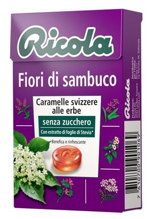 Ricola Fiori Di Sambuco Senza Zucchero 50g