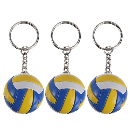 3 stk. Simulation Volleyball Nøglering Vedhæng Volleyball Sports Souvenir