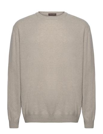 Valter Roundneck Designers Knitwear Round Necks Beige Oscar Jacobson
