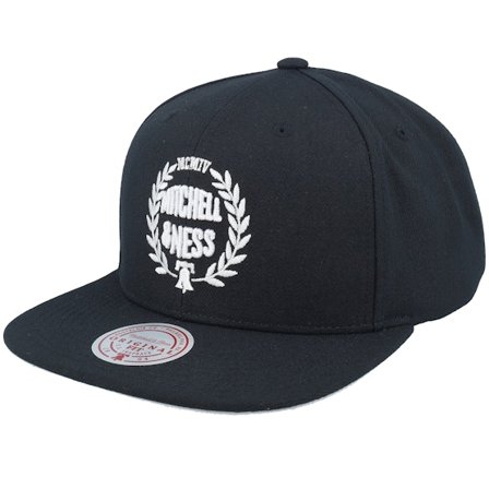 Mitchell & Ness - Černá snapback Kšiltovka - Crest Branded Black Snapback @ Hatstore