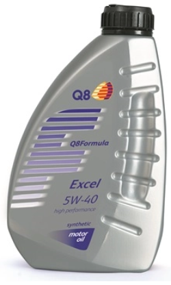 Q8 FORMULA Excel 5W/40 Motorolja 1 liter, Kemteknik