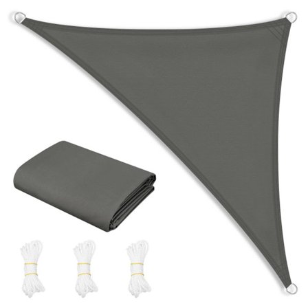 Rootz Sun Sail - Sun Shade - UV -suojakatos - 95% UV -lohko - harmaa - 2,5x2,5x3,5m