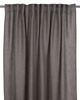 Multibandslängd Brooklyn enfärgad linnelook 2-pack Grå - 140x250 cm - Fondaco