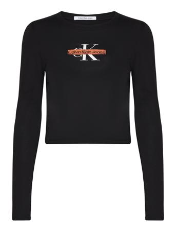Seasonal Monologo Long Sleeve Black Calvin Klein Jeans