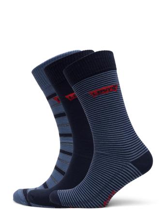Levis Reg Cut Batwing W Stripes 3P Underwear Socks Regular Socks Blå Levi ́s