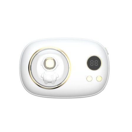 Mini astronaut display handvärmare 10000 mAh handvärmare två-i-ett handvärmare uppladdningsbar