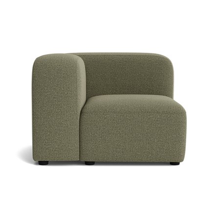 Milo hjørnemodul, venstrevendt - Nordic Grøn - 100x100x72 - Sofa
