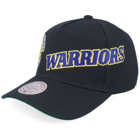 Mitchell & Ness - NBA Svart adjustable Keps - Golden State Warriors Busted Pro Hwc Black A-Frame Adjustable @ Hatstore