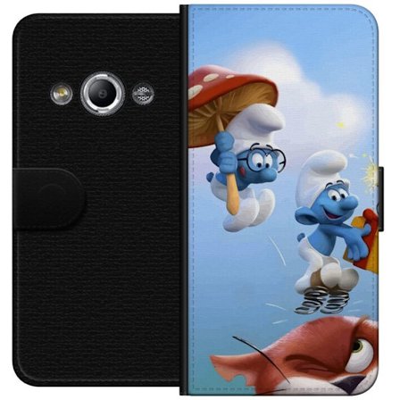 Kompatibel Tegnebogsetui til Samsung Galaxy Xcover 3 Smølferne tegneserie blå figurer retro plakat komisk serie Schtroumpfs barndom barndom serie de