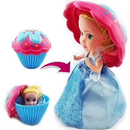 Cup Cake -nukkeleikkimökki lasten lelu kakku mini yllätysnukke muunneltava leivonnainen prinsessa suloinen tyttö syntymäpäivälahja[D]