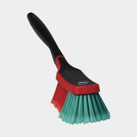 All-round brush Vikan PBT2, medium, 11 x 28 cm, red/green