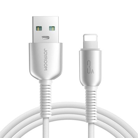 Joyroom S-A51 Cutting-Edge Series 3A USB-A - Lightning-kabel 1,2 m - lysegrå