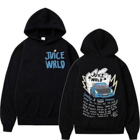 Rapper Juice Wrld Mode Hoodie Mænd Hip Hop Afslappet Efterårs Skjorte Top S
