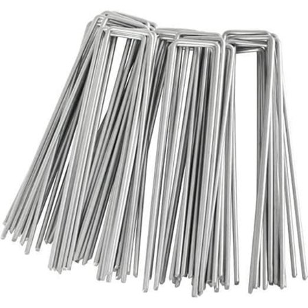 {NT} 100 kpl galvanoituja teräsnauloja, 3mm*4cm*15cm, galvanoitu teräsnaula, rikkaruohokankaan lattianauloja