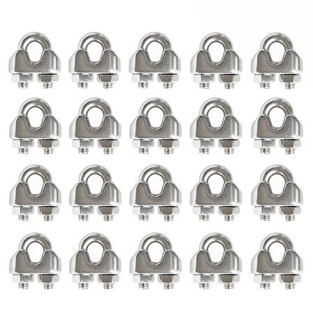 20 STK Wire Reb Clamp Clip U Bolt Sadel Fastener Fastener