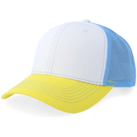 Equip - White - trucker - Cap - White/Sky Blue/Yellow Trucker - Hatstore
