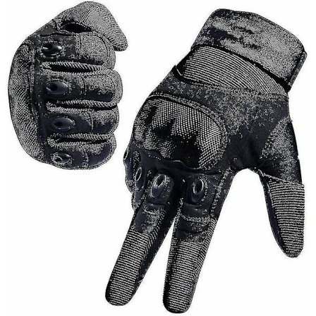 Motorcykelhandsker Mænd Sportshandsker Fuldfinger Taktiske Handsker Med Polstret Ryg