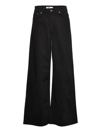 Elmagz Hw Twill Wide Jeans Black Gestuz