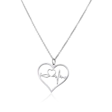 Halskje med anheng, gave til sykepleier, smykke til medisinstudenter, lege, sykepleiere, medisinske smykker, sølv