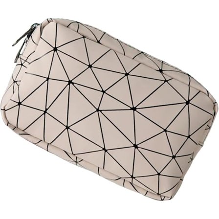 Toilet taske, dobbelt lag plastificeret makeup taske, solid og holdbar