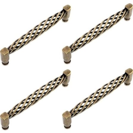 4X Vintage Ontto Keittiön Ovenkahvat Ruuveilla Nupit Huonekalujen Kaappeihin Lipastoihin - Pronssi128mm Odipie