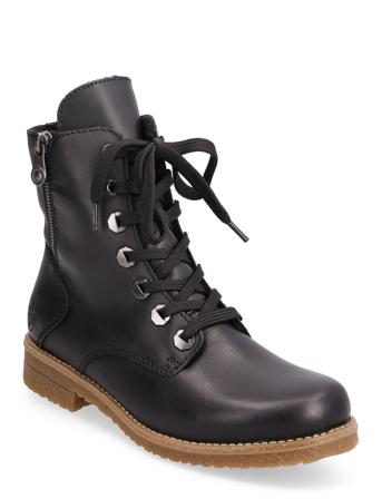 73513-01 Shoes Boots Ankle Boots Laced Boots Musta Rieker