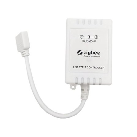 Tuya Zigbee Smart LED-kontroller RGB for lysstripe 5V-24V Kompatibel med Zha Zigbee2mqtt Tasmota Hjem