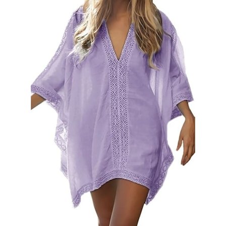 Womens Beach Badetøj Badetøj Bikini Badetøj Oversized Cover Up