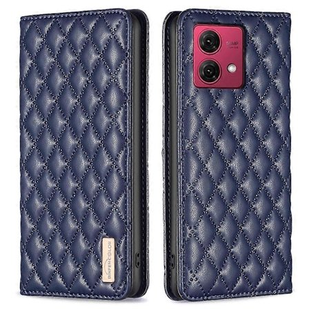 BINFEN COLOR BF Style-16 Deksel til Motorola Moto G84 5G med Kortholder Telefon Lærdeksel