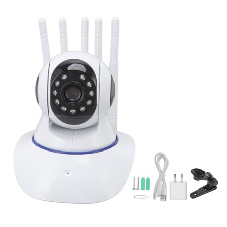 Trådlös HD WiFi Säkerhetskamera 24G Rörelsedetektering Auto Spårning Mörkerseende 2-vägs Ljud AU-kontakt