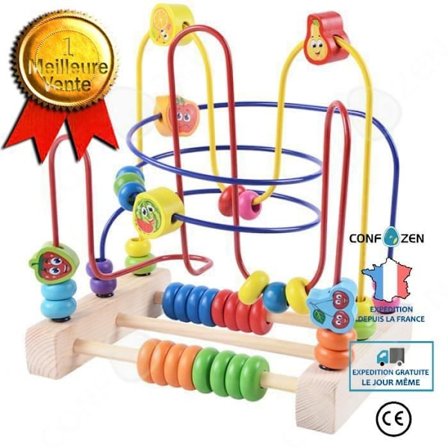 Sirkeli puu - CONFO - Montessori-puupallo - Värikäs - 22,5 x 15,19 cm