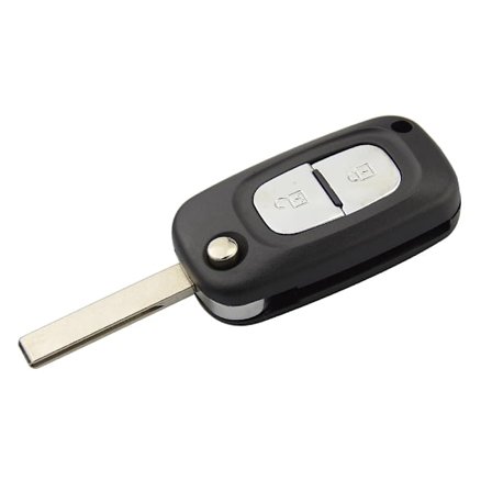 2/3 Knapp För Renault Clio 3 Megane 3 Kangoo Modus Flip Fällbar Fjärrkontroll Bilnyckel Skal Fodral Med Oskuret Blad