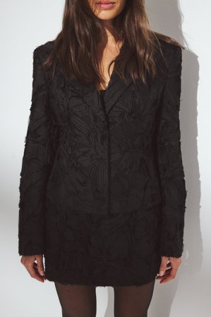 NA-KD Blazer ajusté structuré - Sets De Fête Pour Le Nouvel An - Noir - EU 42